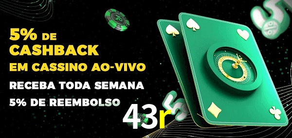 Promoções do cassino ao Vivo 43r